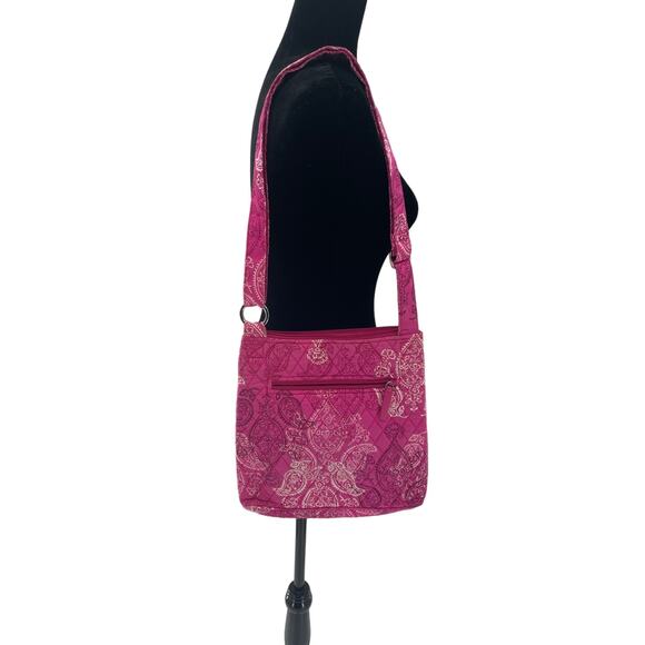 Vera Bradley Triple Zip Hipster Bag in Pink Paisley - Picture 4 of 5